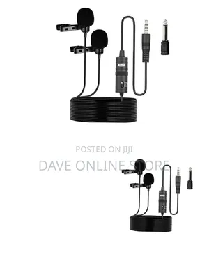 BOYA BY-M1DM Dual Omnidirectional Lavalier Microphone