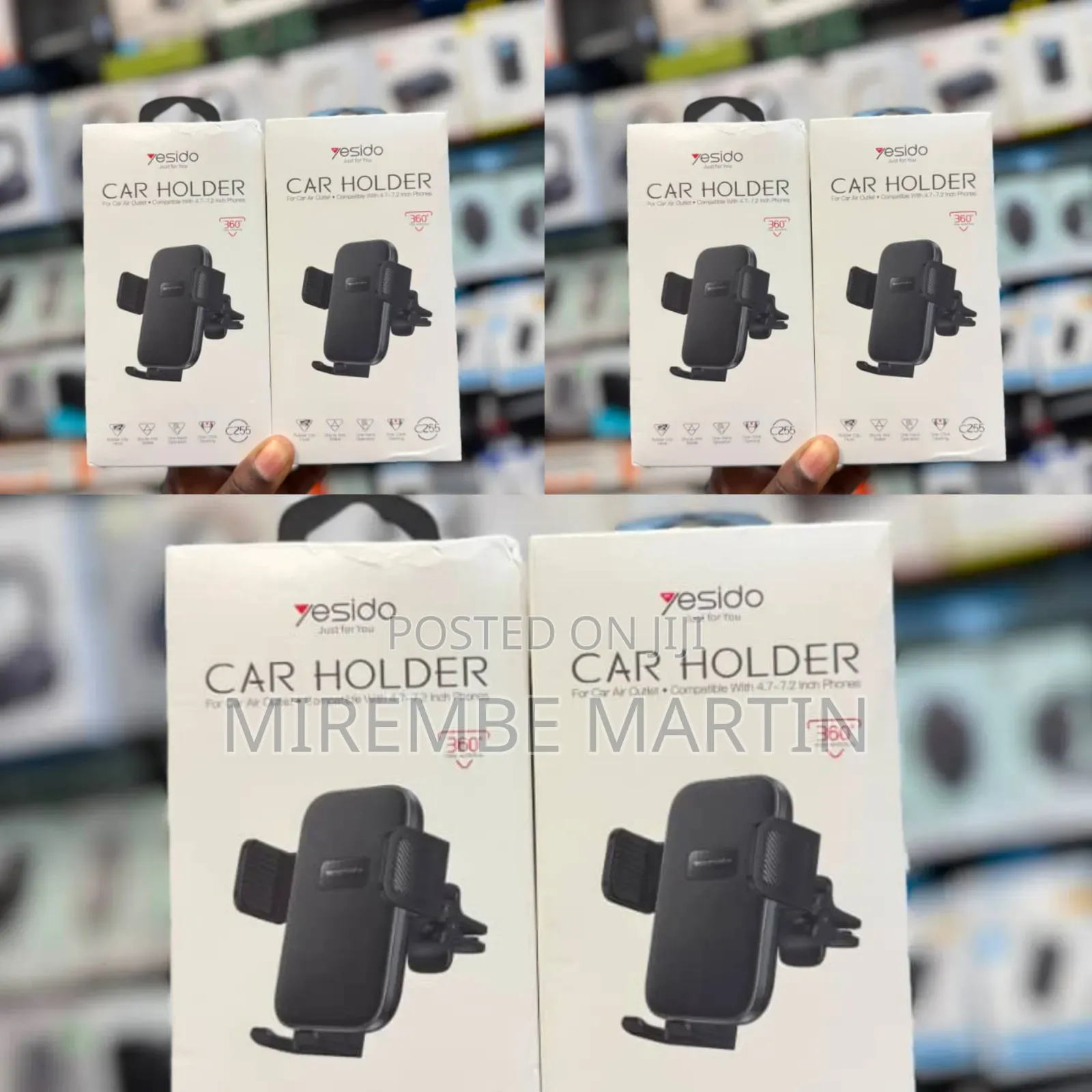 YESIDO C255 Air Vent Type Adjustable Car Mount
