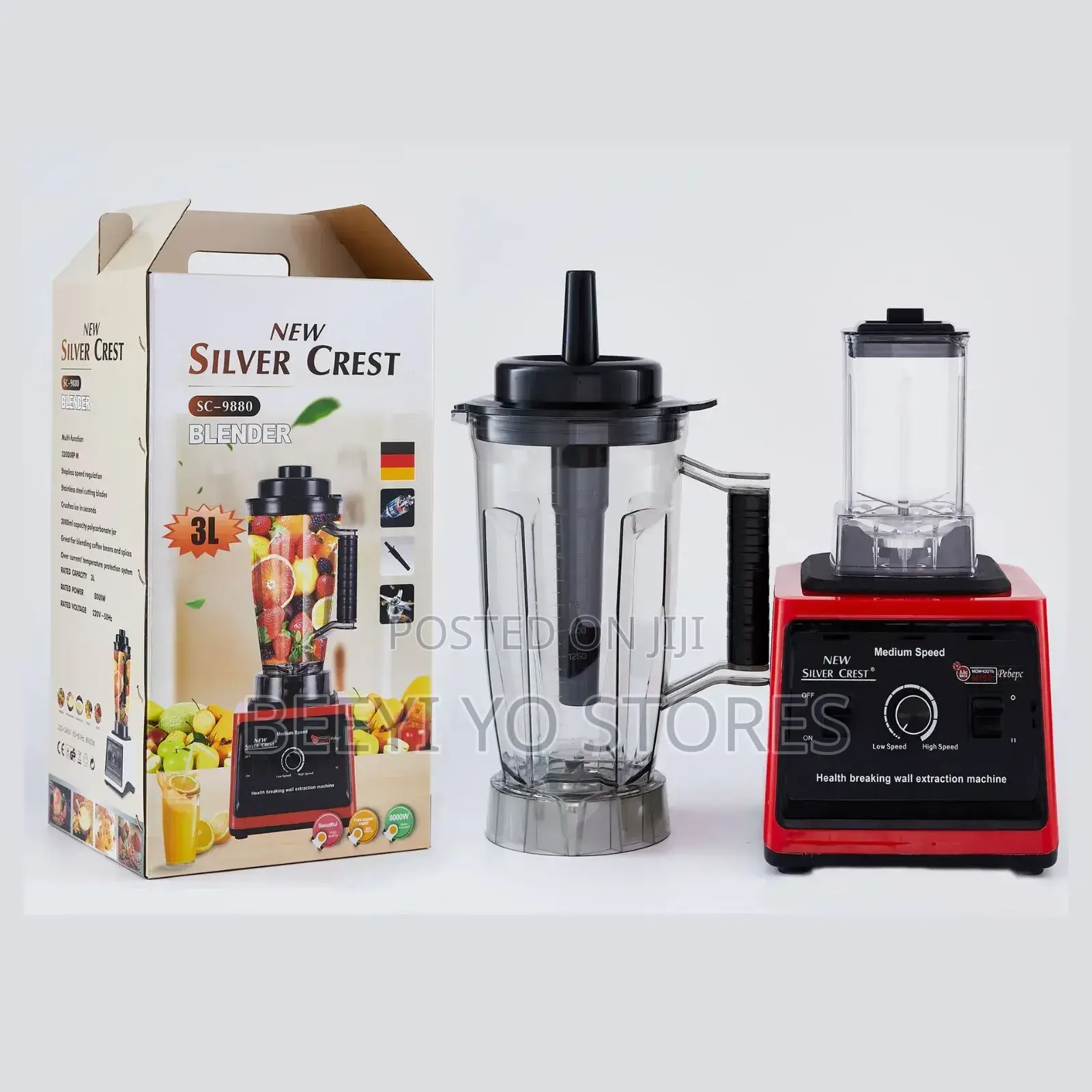 New Silver Crest SC-9880 3L Heavy Duty Commercial Blender