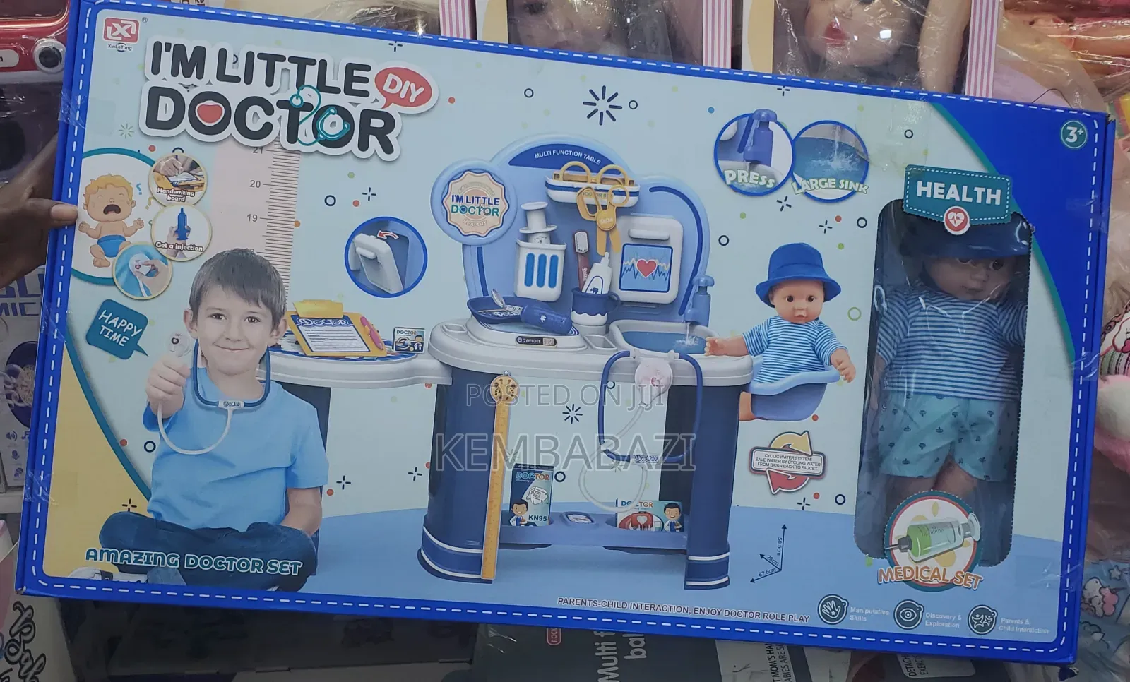 I'm Little Doctor" or "Amazing Doctor Set" Pretend Play Toy Box
