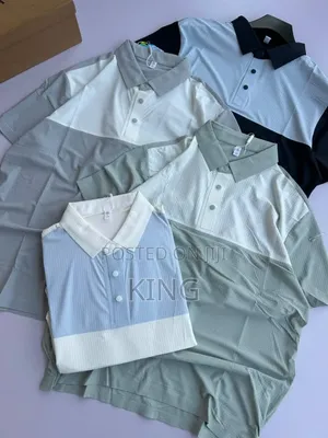 Distinct Two-Tone Design Polo Shirts