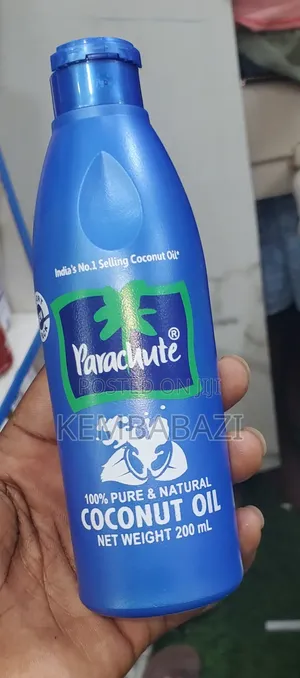 200 mL Bottle of Parachute 100% Pure Natural Coconut Oil.