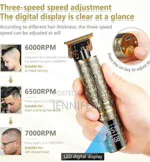 T9-Style Professional Hair Clipper