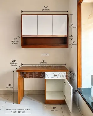 Study Tables With Library Cabinets in Any Colour From 980,000/-