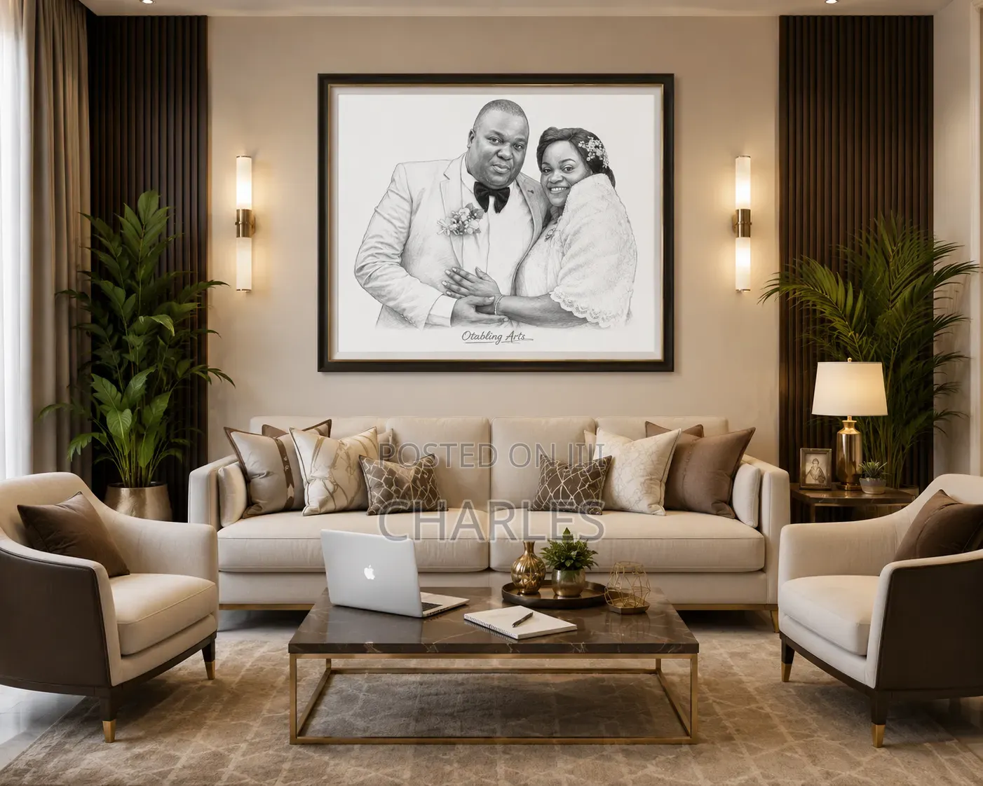 Wall Hanging Art Pieces Portraits. Nature and Wild Life. Pencil Art