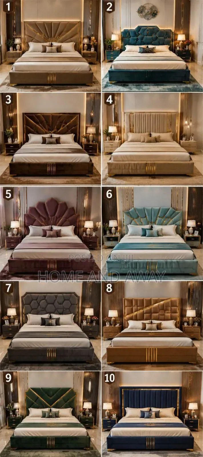 Beds/General Dressed Beds 5 by 6/6 by 6 Any Color/Material 1,500,000/-