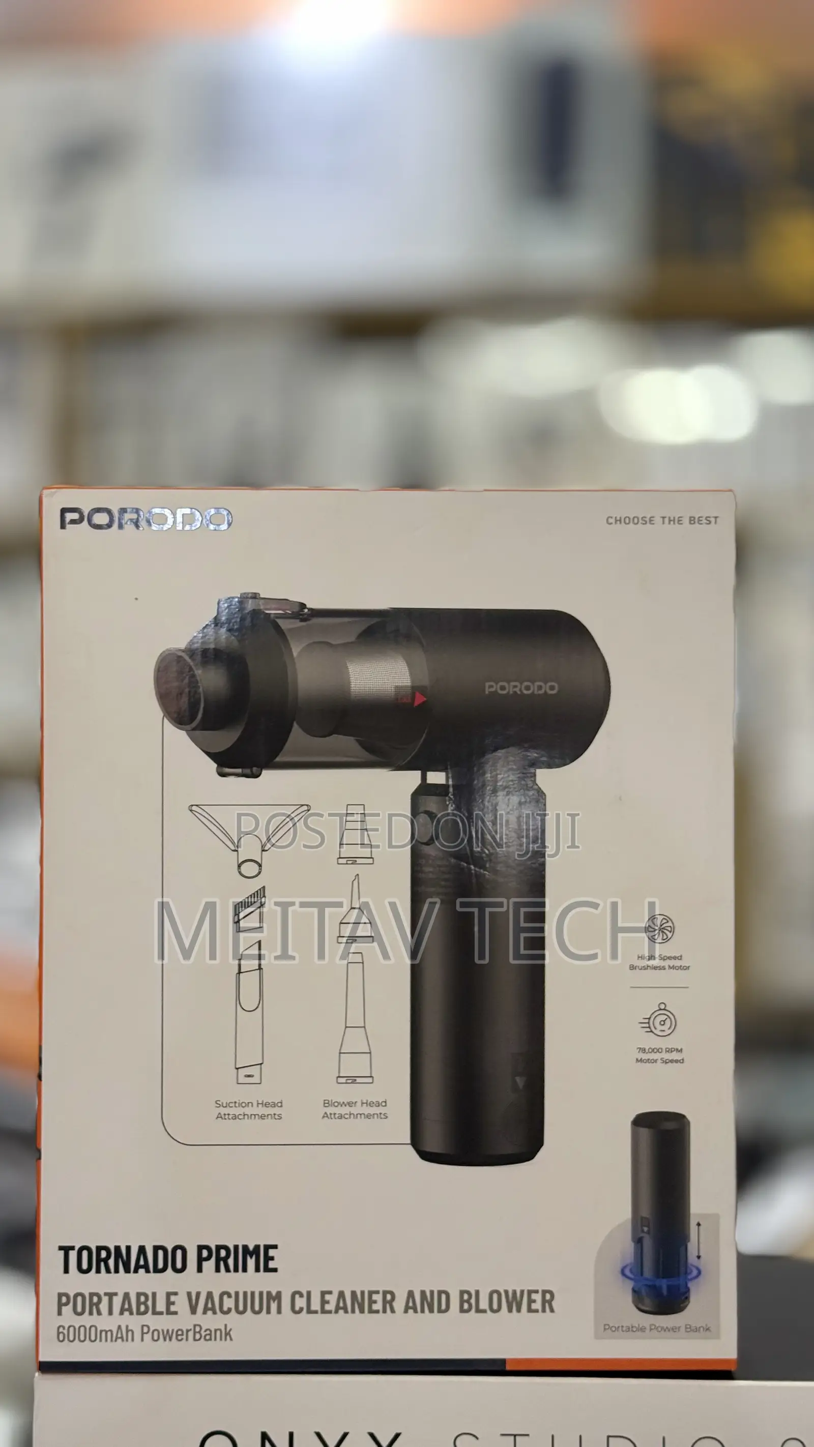 Porodo Tornado Prime 160W Portable Vacuum Cleaner and Blower