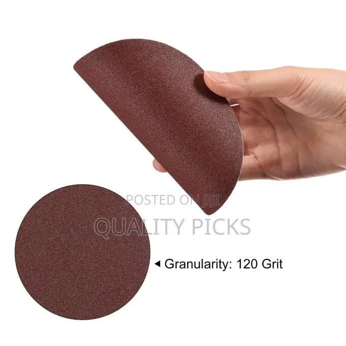 100Pcs Pack Fiber Sanding Disc 180mm 7 Inch for Dust Vacuum