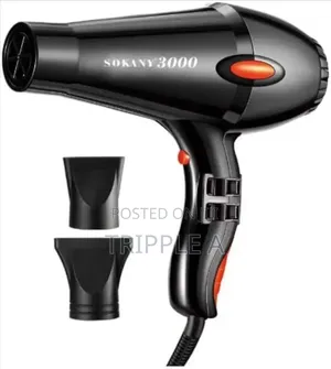 Sokany Professional Hair Dryer 3000w Black Sk-3001