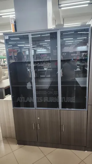 Aluminum Doors and Wooden Cabinet