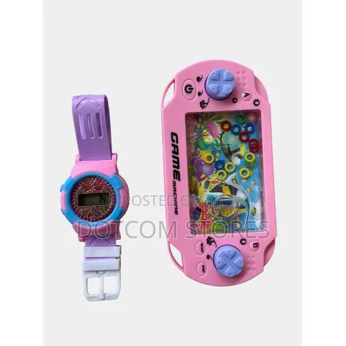 One Piece Kids Playing Water Game With Free Watch- Multi-Color