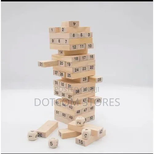 Wooden Number Building Blocks Set