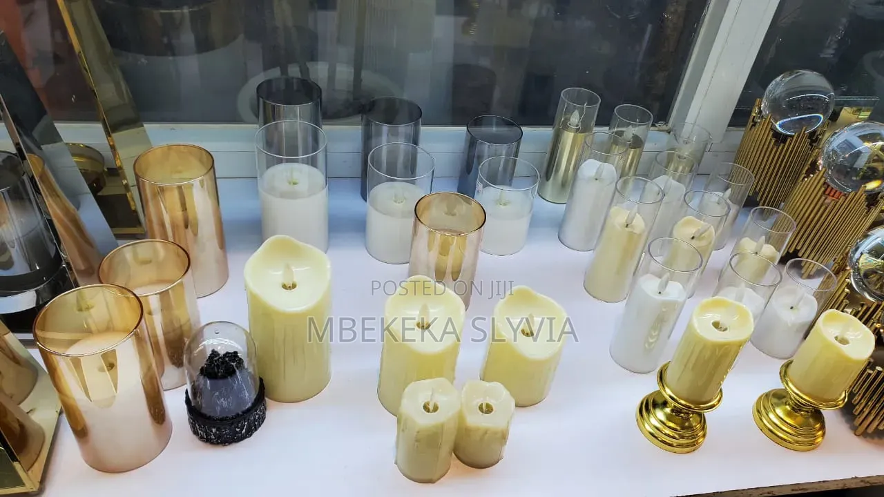 3pcs Big Led Smokeless Candles for Parties,Dinners, Church Valentine