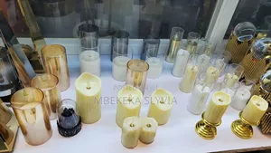 3pcs Big Led Smokeless Candles for Parties,Dinners, Church Valentine
