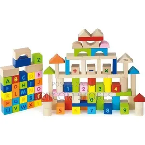 Wooden Alphabet and Numbers Block Set