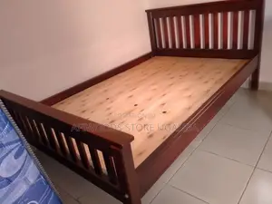 4 by 6 Strong Bed and Mattress for Sale in Good Condition at Lubowa