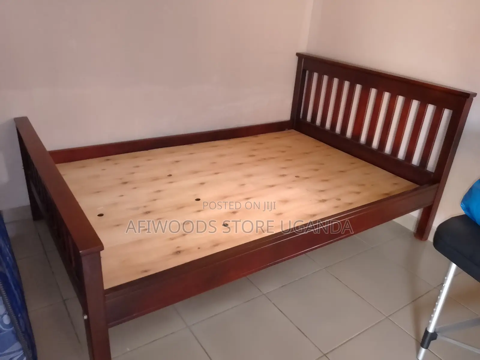 4 by 6 Strong Bed and Mattress for Sale in Good Condition at Lubowa