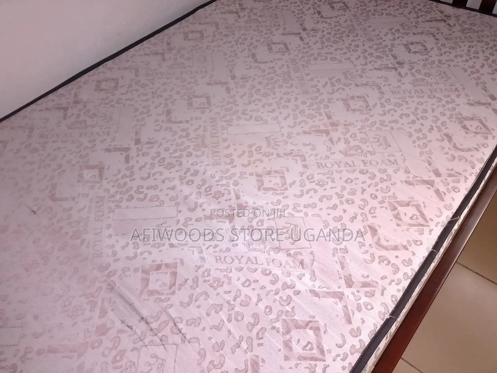 4 by 6 Strong Bed and Mattress for Sale in Good Condition at Lubowa