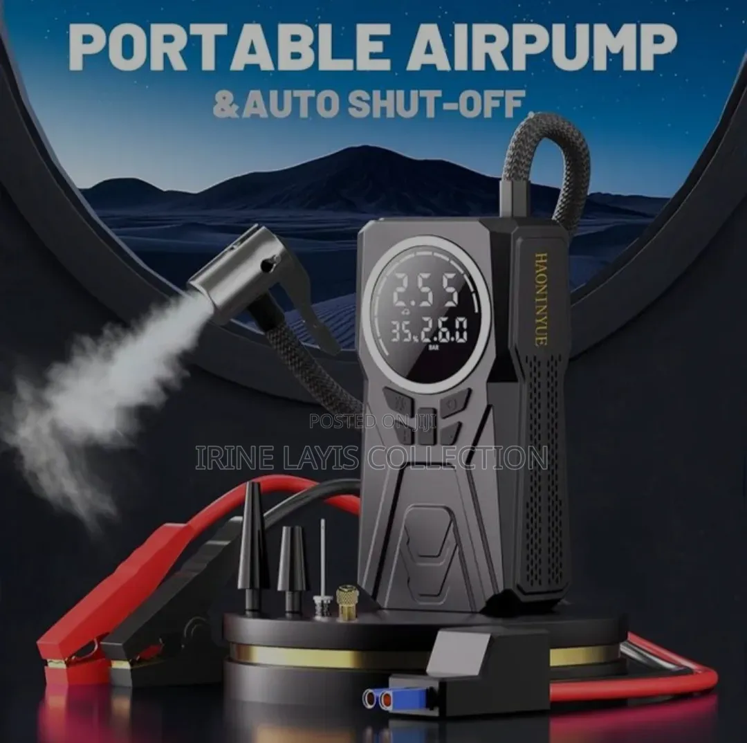 4-in-1 Portable Jump Starter and Air Compressor