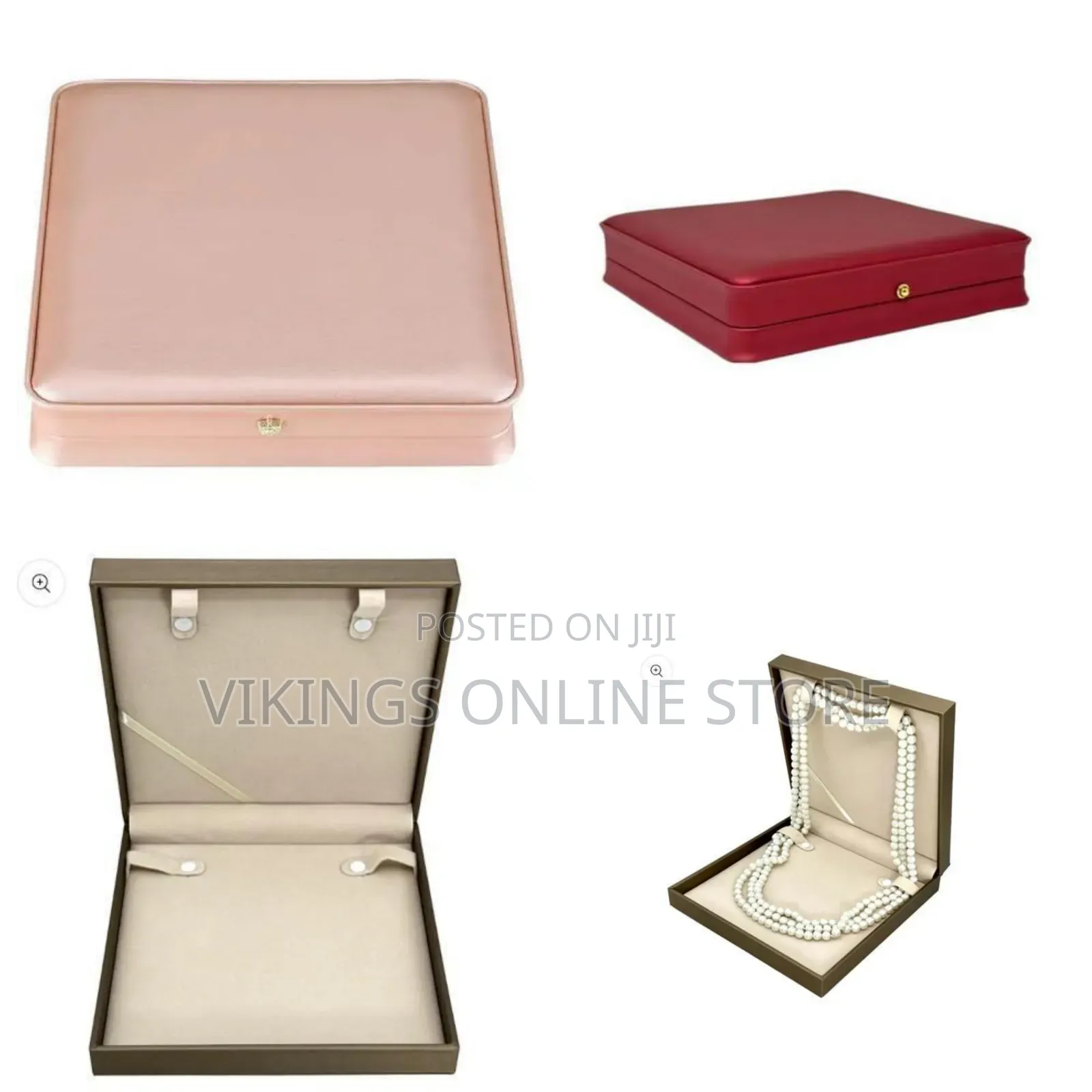 Jewelry Set Box PU Leather Necklace Boxes for Jewelry Gift Boxes Ring