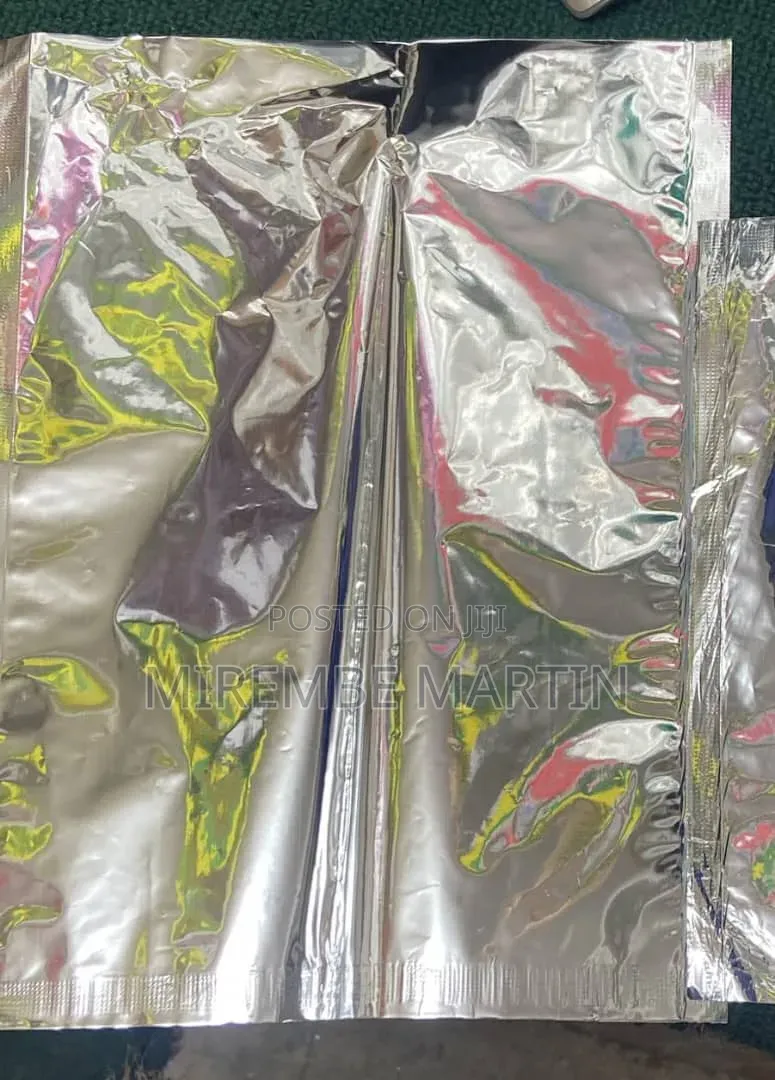 100pcs 2kg Packing Silver Aluminium Bags.