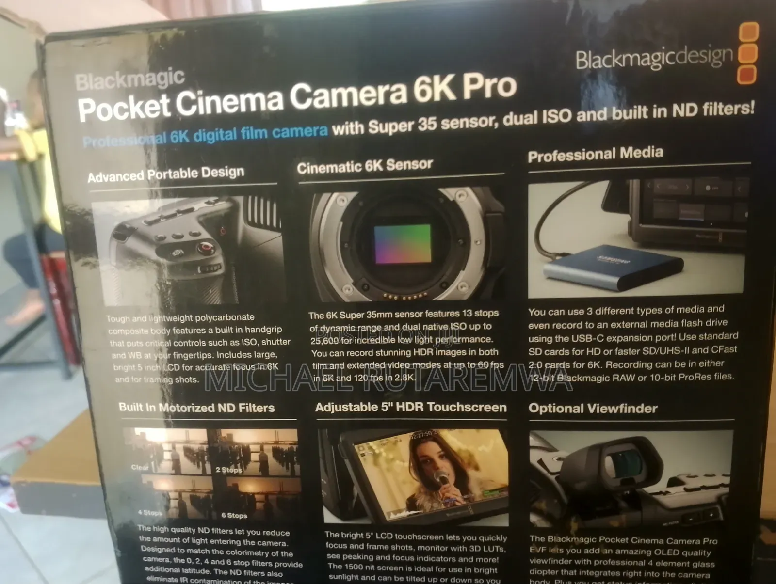 Blackmagic Pocket Cinema Camera Pro