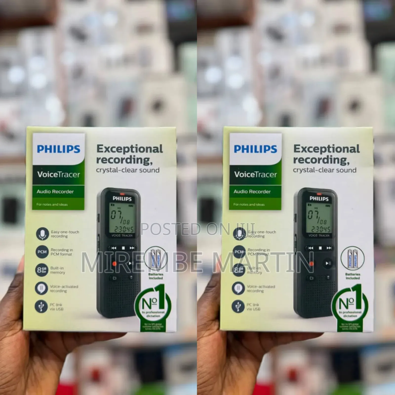 Philips - VoiceTracer Digital Voice Recorder 8 GB DVT1160