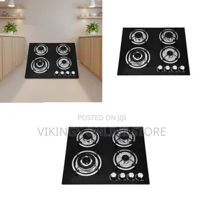 Built-in Desktop 4-Burner Gas Stove Top Cooktop With 4 Control Knob