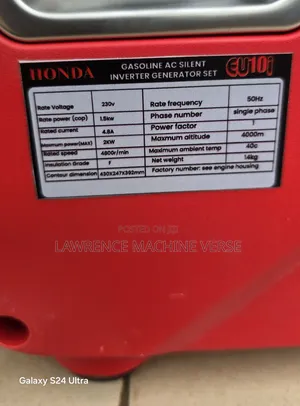 Silent Inverter EU10i 2kw Honda