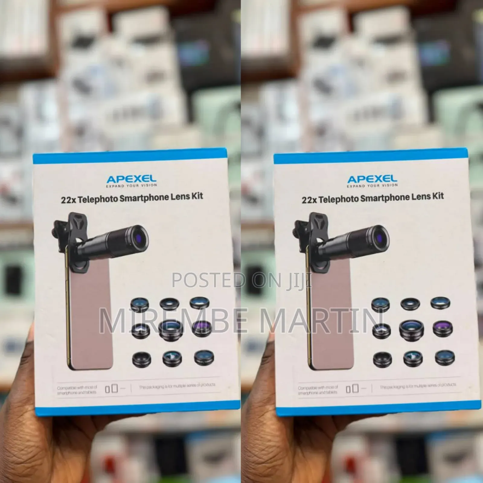 Apexel 22x Telephoto Smartphone Lens Kit