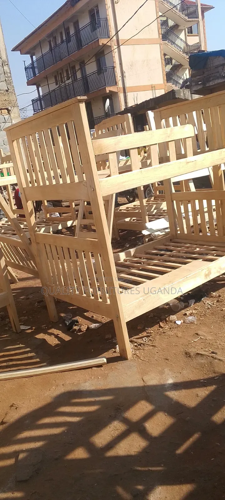4 by 6 Musambya Wooden Quality Decker Bed