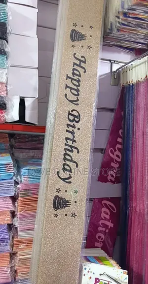 Glitter Happy Birthday Sash