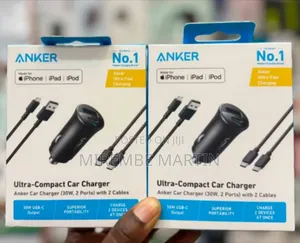Anker Ultra-Compact 30W Car Charger Featuring Dual Ports for Simultane