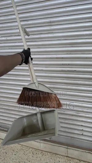 Plastic Broom and Dustpan With Dust Pan,Long Handle Set Home, Office