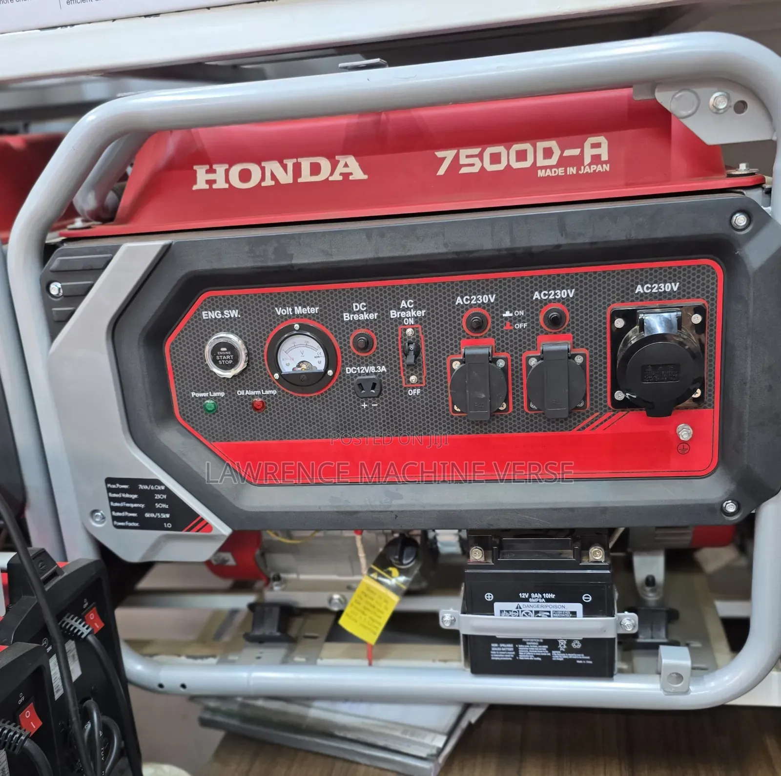Honda Gasoline Generator Push to Start 7kva