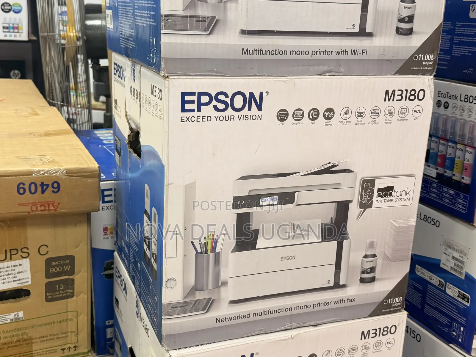 Epson Black and White Ecotank M3180 Monochrome Ink Tank for Business