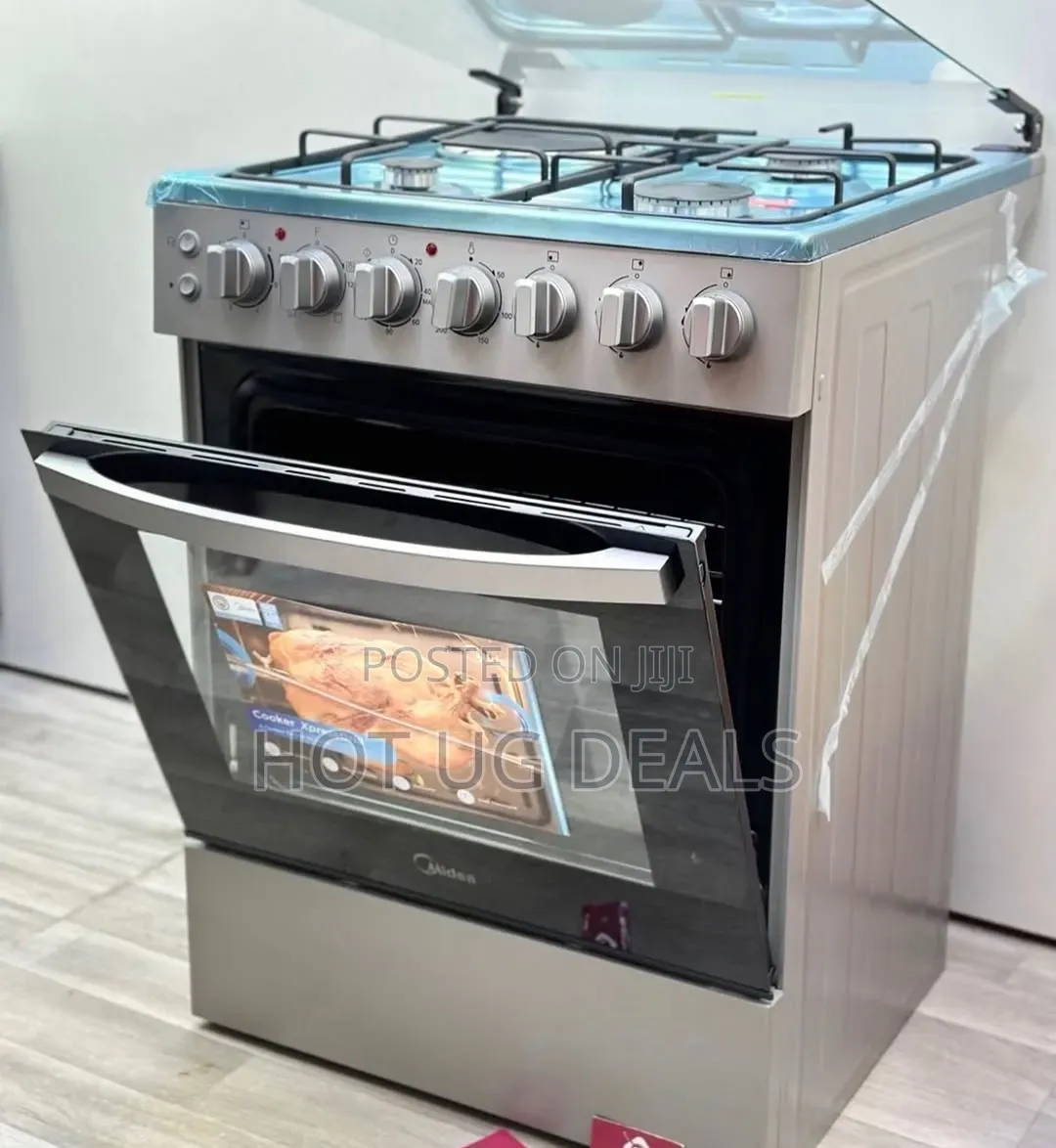 Midea 60x60 3 Gas + 1 Electric Cooker With Turbo Fan Rotisserie