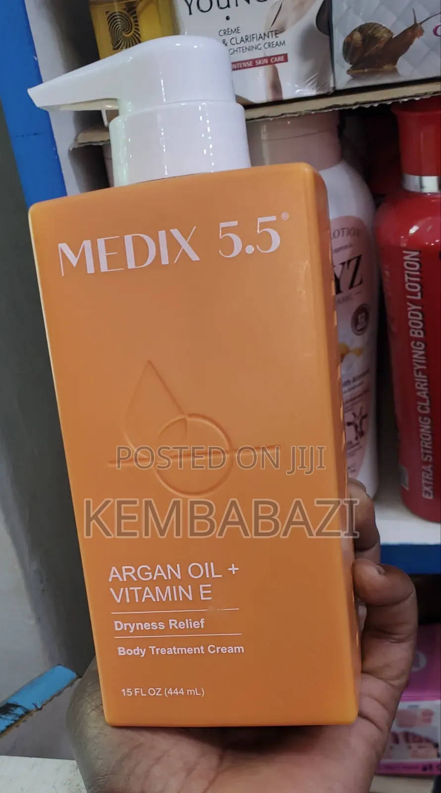 Medix 5.5 Argan Oil + Vitamin E Dryness Relief Body Treatment Cream.