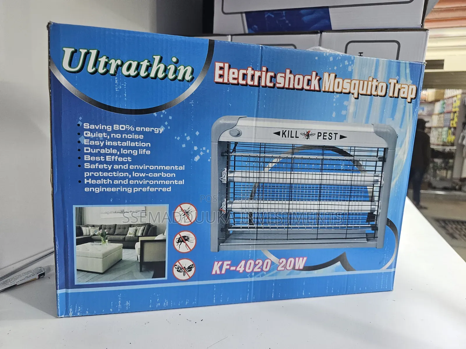 Ultrathin Electric Shock Mosquito Trap