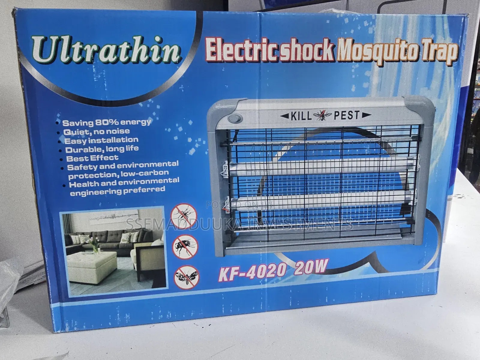 Ultrathin Electric Shock Mosquito Trap