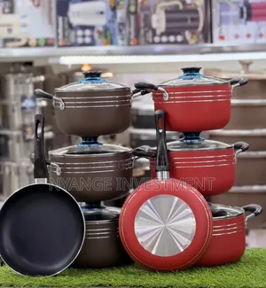 3-Piece Non-Stick Cookware Set ,Pots With Glass Lids and a Frying Pan