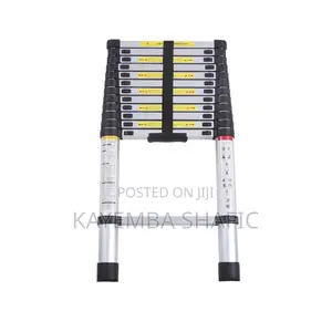 3.8m Aluminum Telescopic Ladder - Portable Heavy Duty