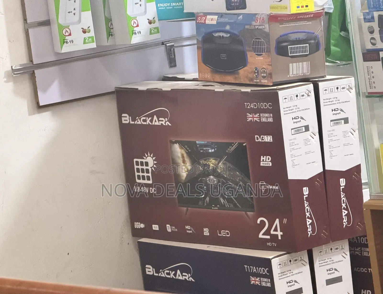 Brand New Black Ark 24-Inch HD LED Digital TV (AC/DC 9.8 to 19V)