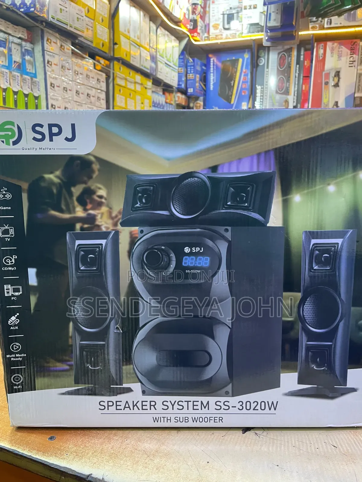 SPJ SS-3020W 3.1 Channel Multimedia Speaker System
