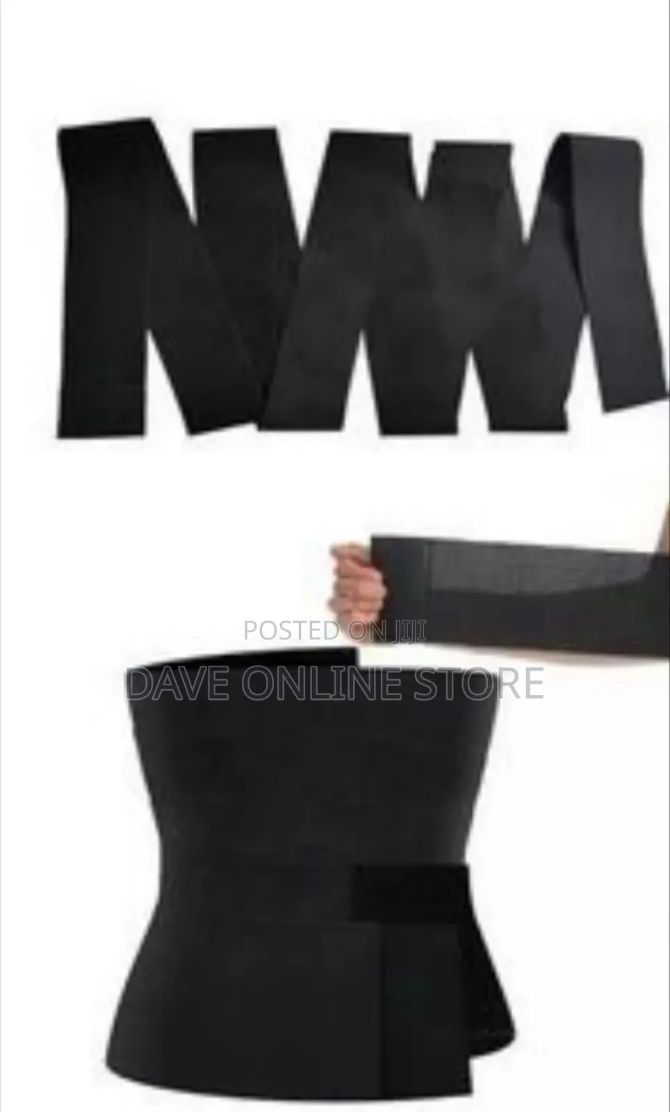 Generic Black Waist Trainer Bandage Wrap