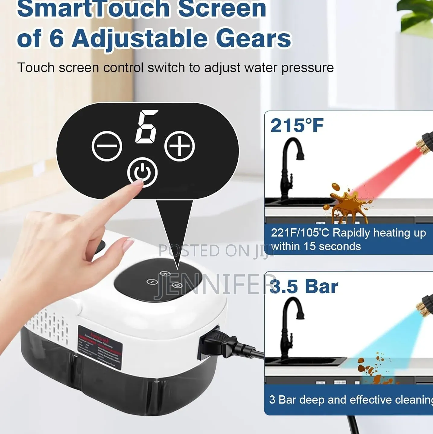Heavy-Duty Handheld Steam Cleaner