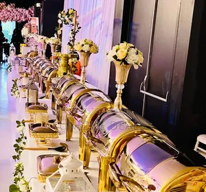 Gold Stainless Steel Chafing Dish Buffet Set