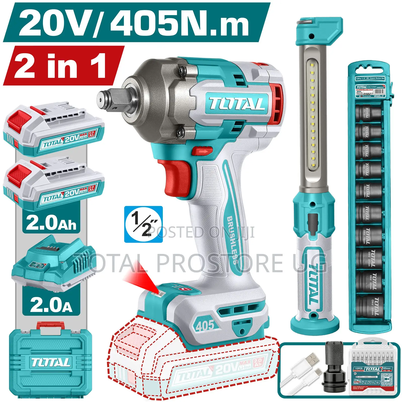 2 PCS Cordless Combo Kit