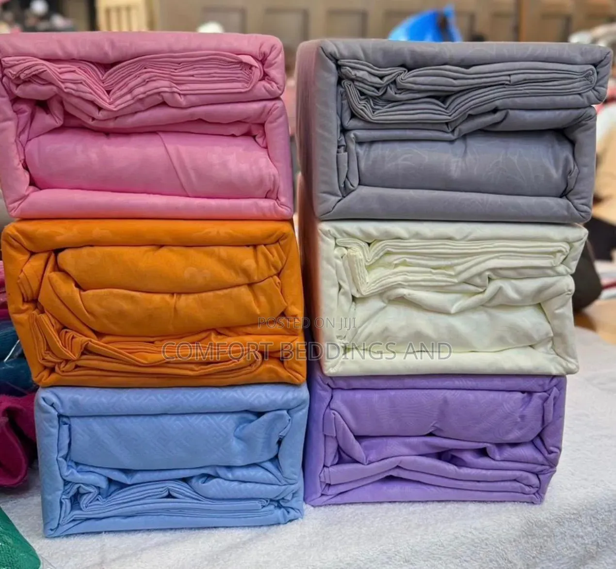 Cozy Fitted Plain Bedsheets Sizes 5*6, 6*6