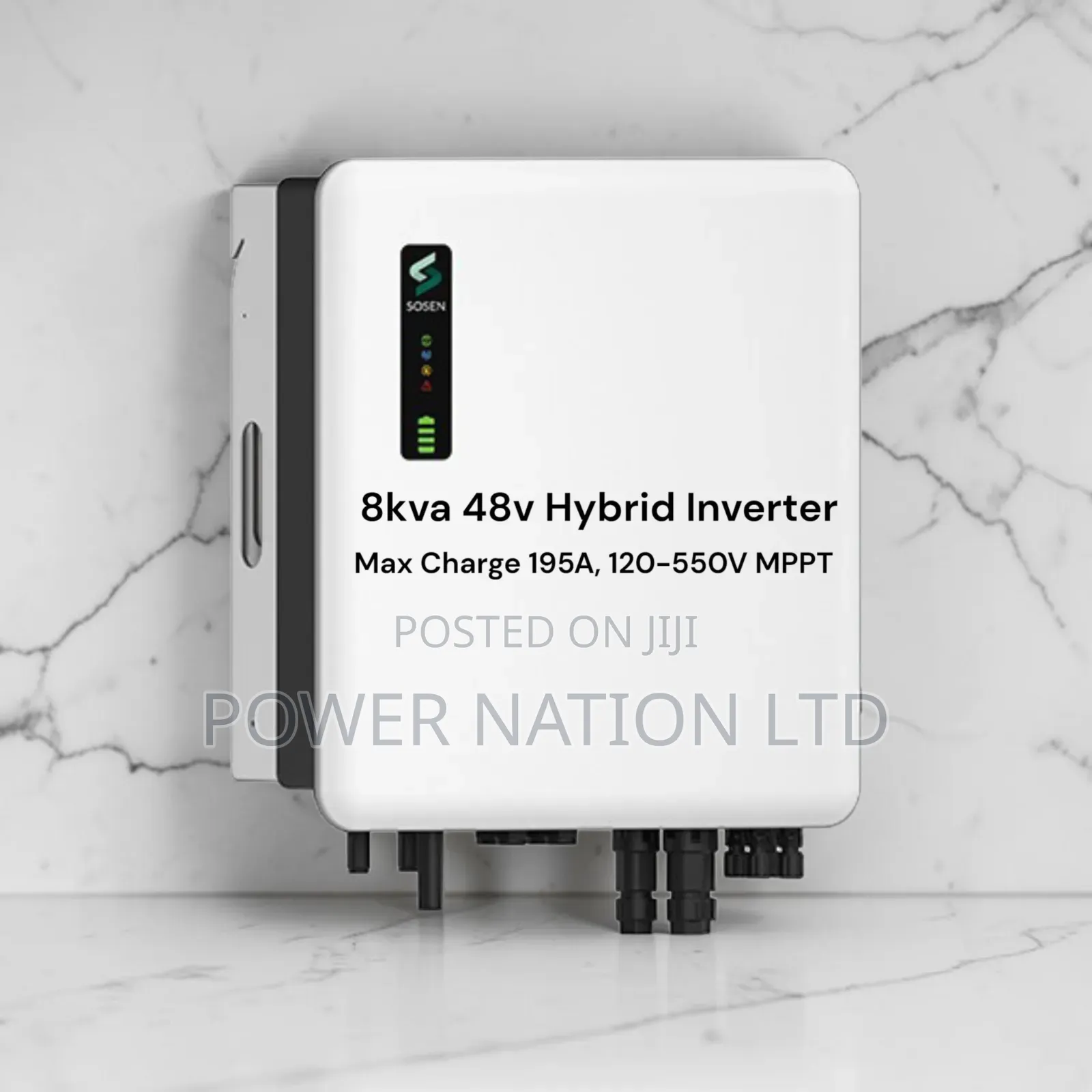 8kw / 8kva 48v Sosen Hybrid Inverter Max Charge 195A, 120-550v MPPT
